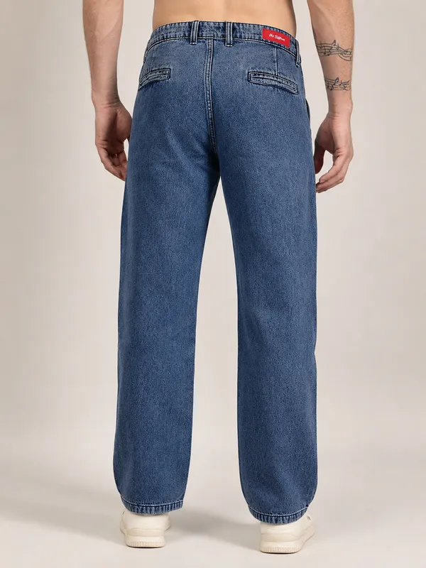 Indigo_Pure_Cotton_Baggy_fit_Jeans_For_Men