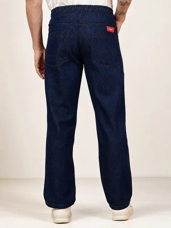 Blue_Pure_Cotton_Baggy_fit_Jeans_For_Men