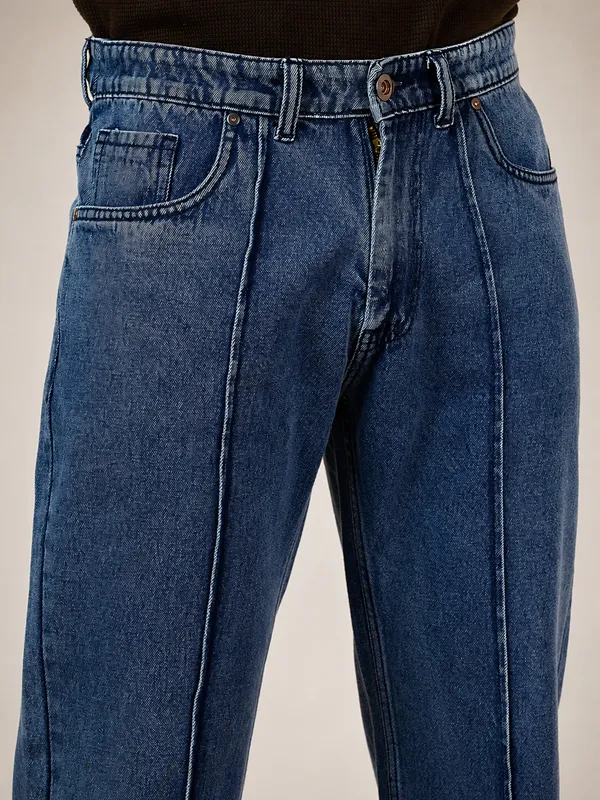 Indigo_Pure_Cotton_Baggy_fit_Jeans_For_Men