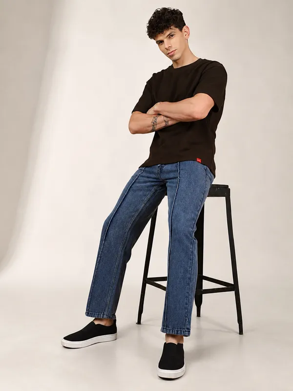 Indigo_Pure_Cotton_Baggy_fit_Jeans_For_Men