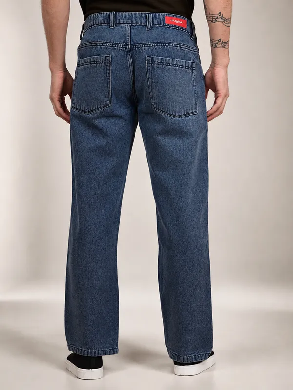 Indigo_Pure_Cotton_Baggy_fit_Jeans_For_Men