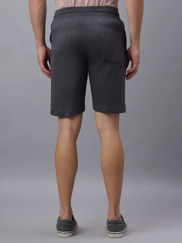 Grey_Knitted_cotton_Regular_fit_Shorts_For_Men