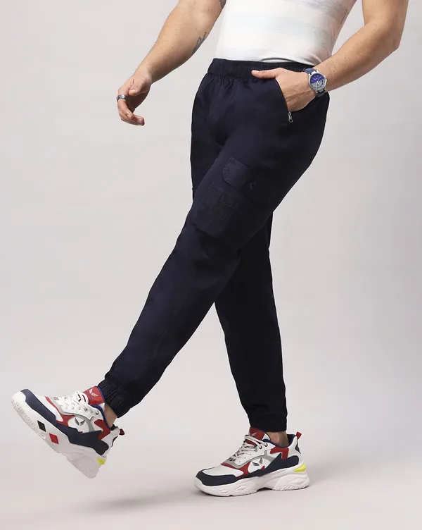 Navy_Cotton_Spandex_Regular_fit_Cargo_Pants_For_Men