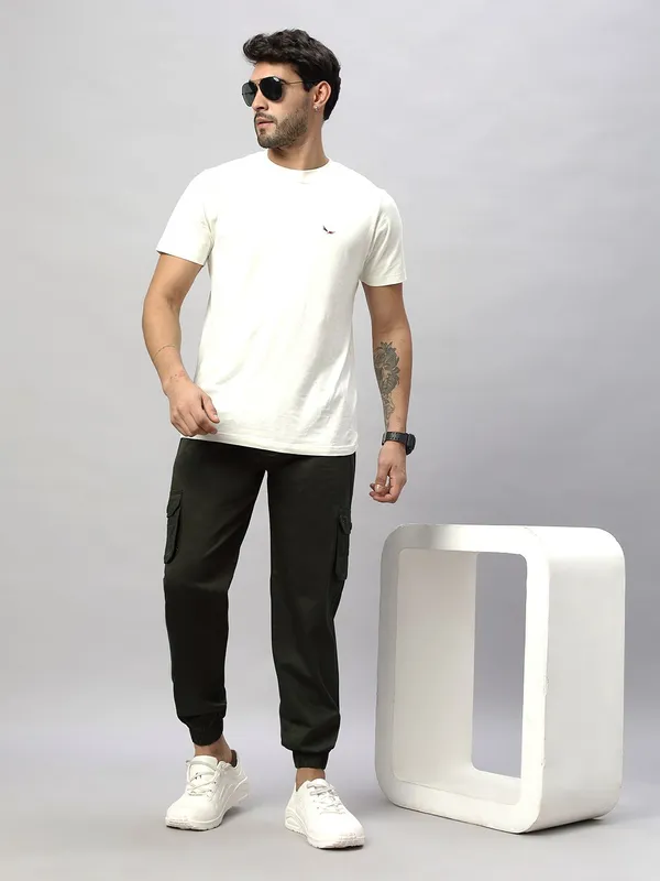 Olive_Cotton_Spandex_Regular_fit_Cargo_Pants_For_Men