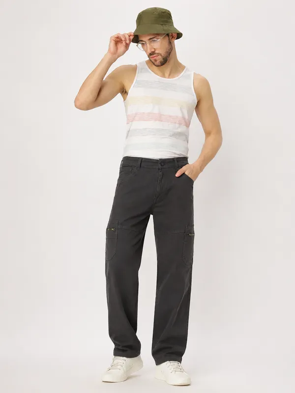 Grey_Cotton_Spandex_Regular_fit_Cargo_Pants_For_Men