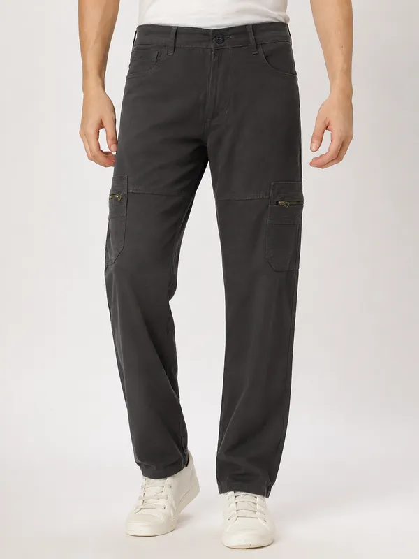 Grey_Cotton_Spandex_Regular_fit_Cargo_Pants_For_Men