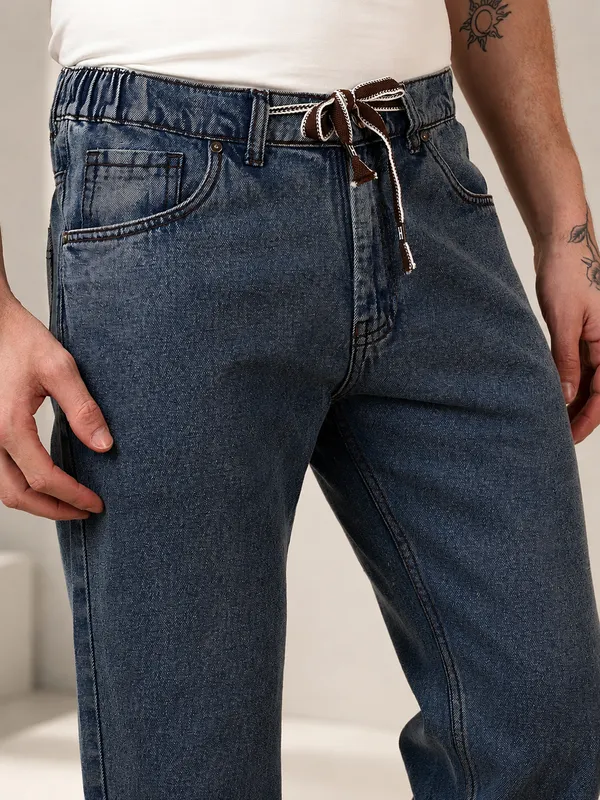 Indigo_Pure_Cotton_Baggy_fit_Jeans_For_Men