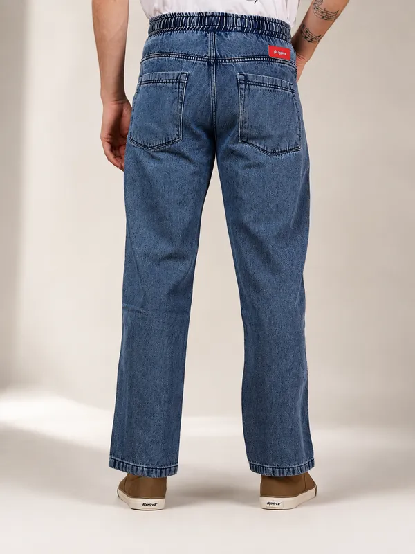 Indigo_Pure_Cotton_Baggy_fit_Jeans_For_Men
