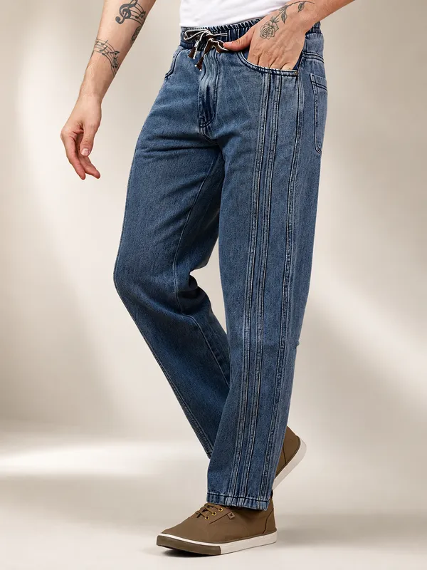 Indigo_Pure_Cotton_Baggy_fit_Jeans_For_Men