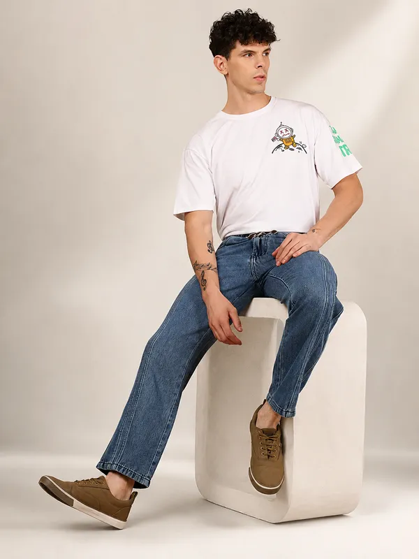 Indigo_Pure_Cotton_Baggy_fit_Jeans_For_Men