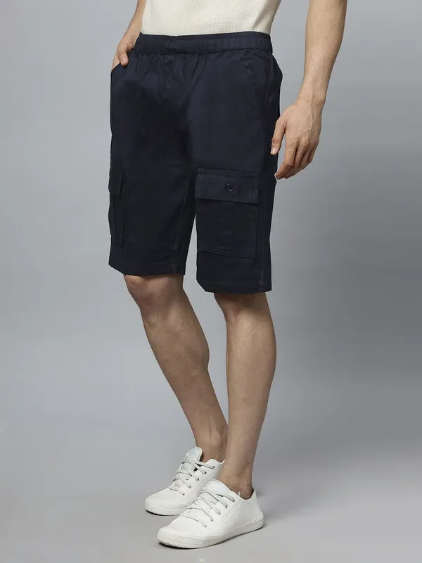 Navy_Pure_Cotton_Regular_fit_Shorts_For_Men
