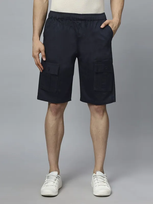 Navy_Pure_Cotton_Regular_fit_Shorts_For_Men