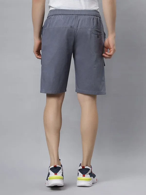 Blue_Pure_Cotton_Regular_fit_Shorts_For_Men