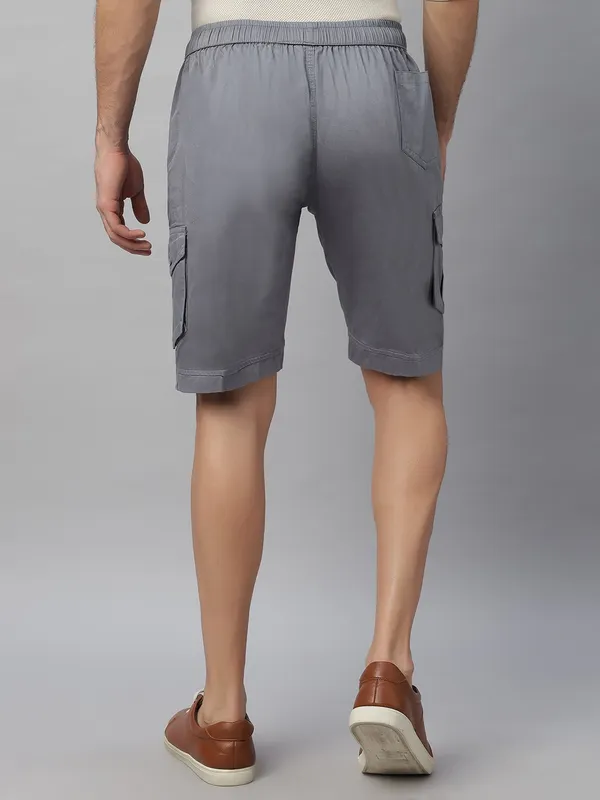Blue_Pure_Cotton_Regular_fit_Shorts_For_Men