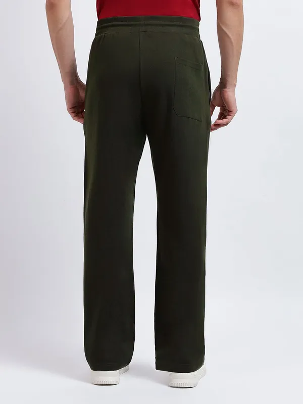 Olive_Polycotton_Straight_fit_Track_Pants_For_Men