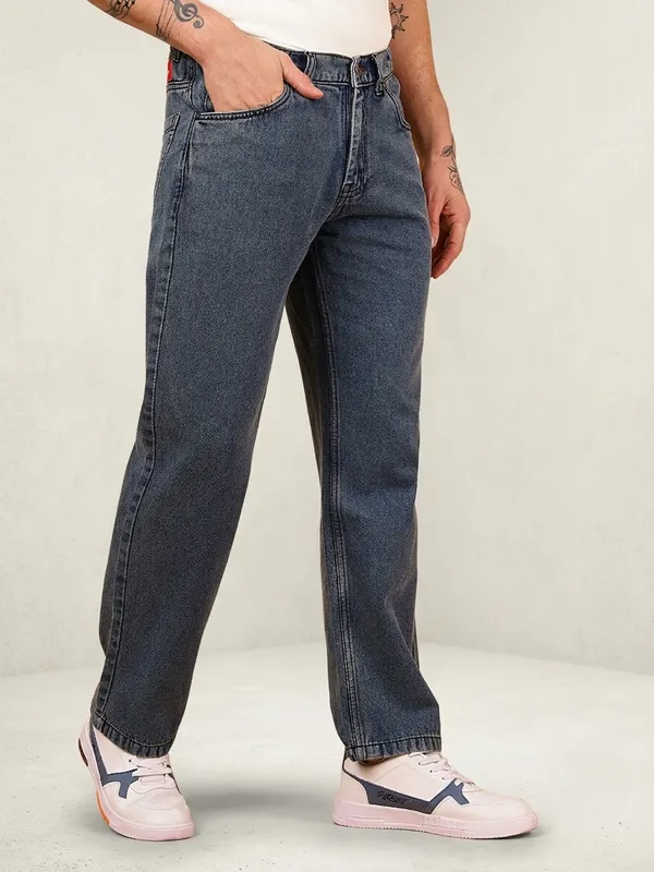 Indigo_Pure_Cotton_Baggy_fit_Jeans_For_Men