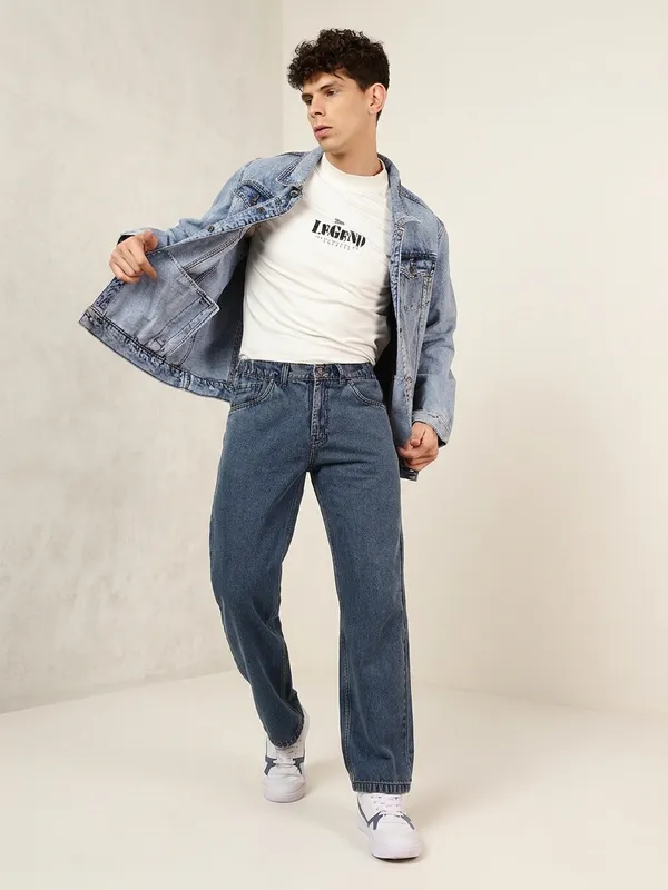 Indigo_Pure_Cotton_Baggy_fit_Jeans_For_Men
