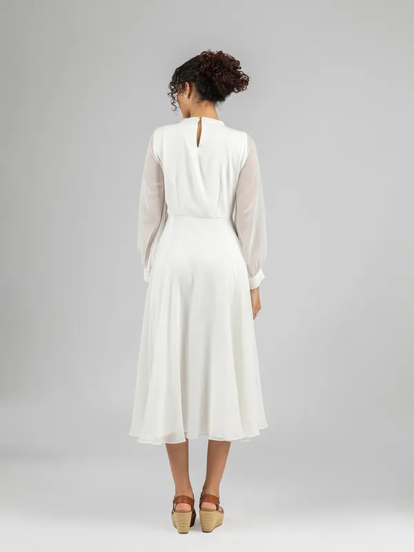 White__full_Sleeve_Midi_|_White_gown_for_women