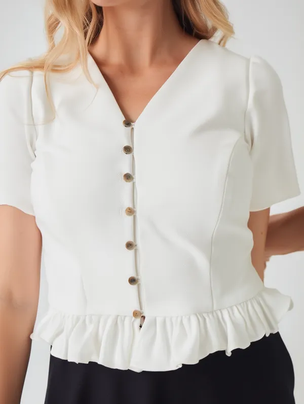 Ivory_Ruffle-Hem_Button-Down_Top