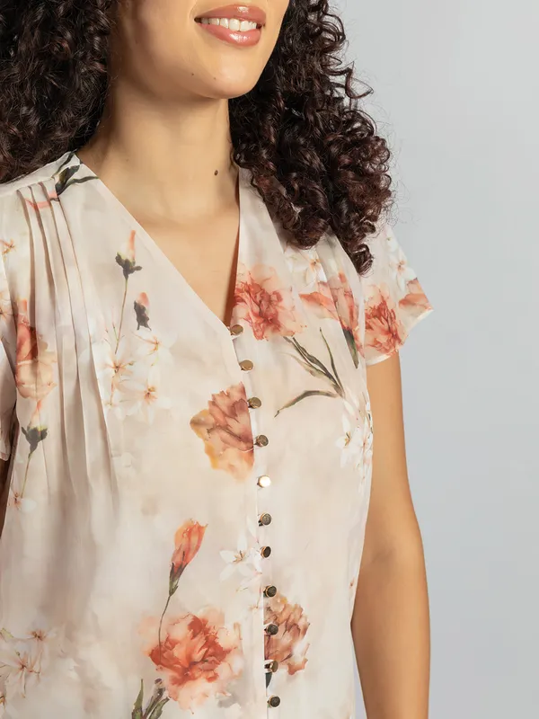 Beige_Printed_trendy_Top__|_Elegant_Beige_Floral_print_Top