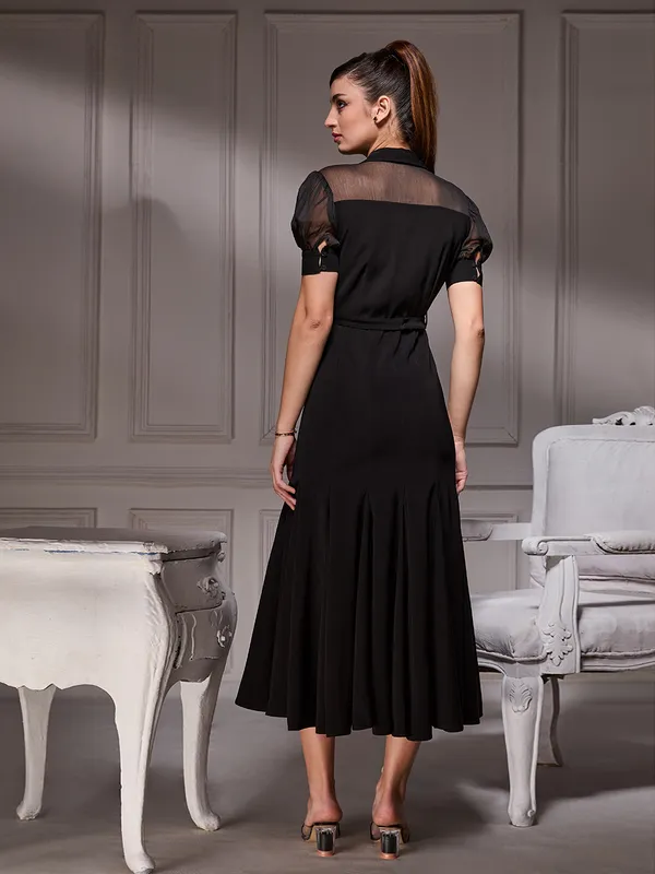 Black_Gore_Luxe_Midi_For_Women_Dress