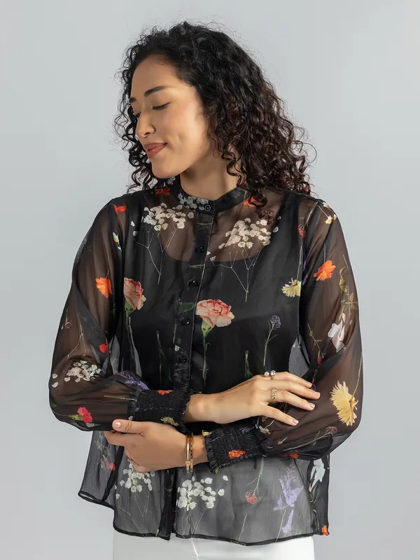 Women's_Semi-Sheer_black_shirt_with_inner_|_Full_Sleeve_Button-Down_shirt