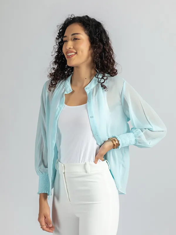 Casual_Sky-Blue_sheer_Shirt_with_inner_|_Stylish_Shirt_for_Women