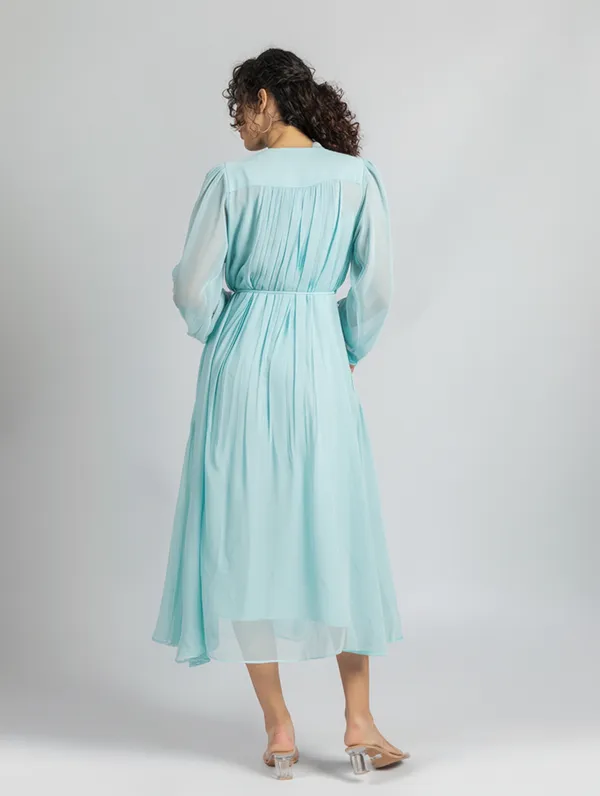 Blue_Georgette_loose_fit_Dress_|_Blue_fit_and_Flare_Dress