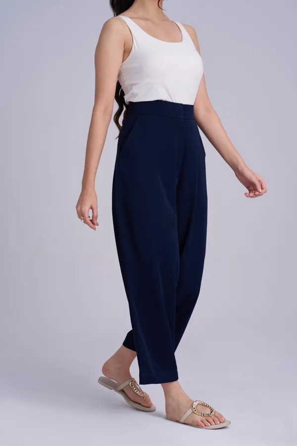 Blue_Ankle-Length_casual_to_formal_Pants_|_Navy_Blue_Loose_Fit_Trousers