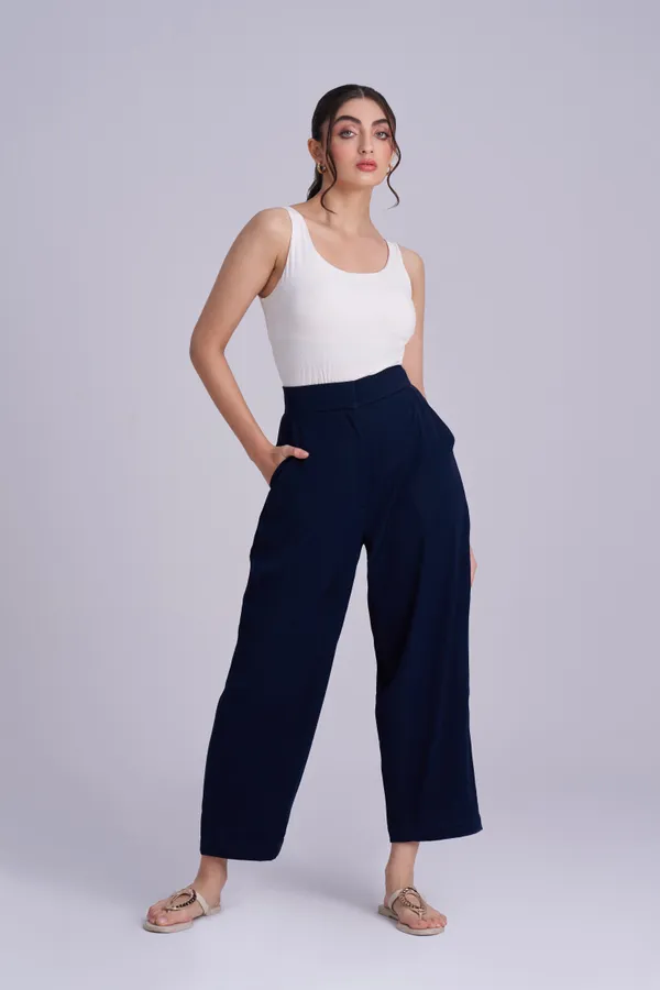Blue_Ankle-Length_casual_to_formal_Pants_|_Navy_Blue_Loose_Fit_Trousers