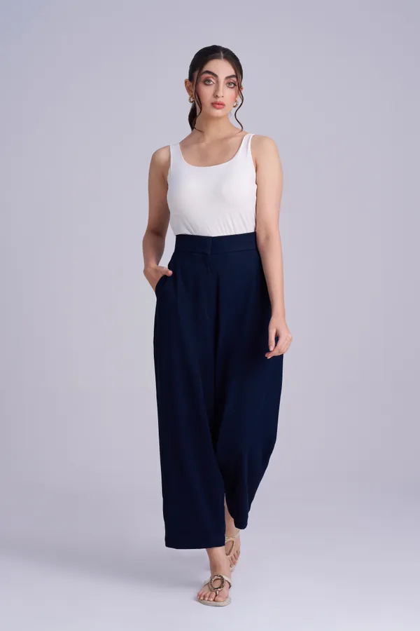 Blue_Ankle-Length_casual_to_formal_Pants_|_Navy_Blue_Loose_Fit_Trousers