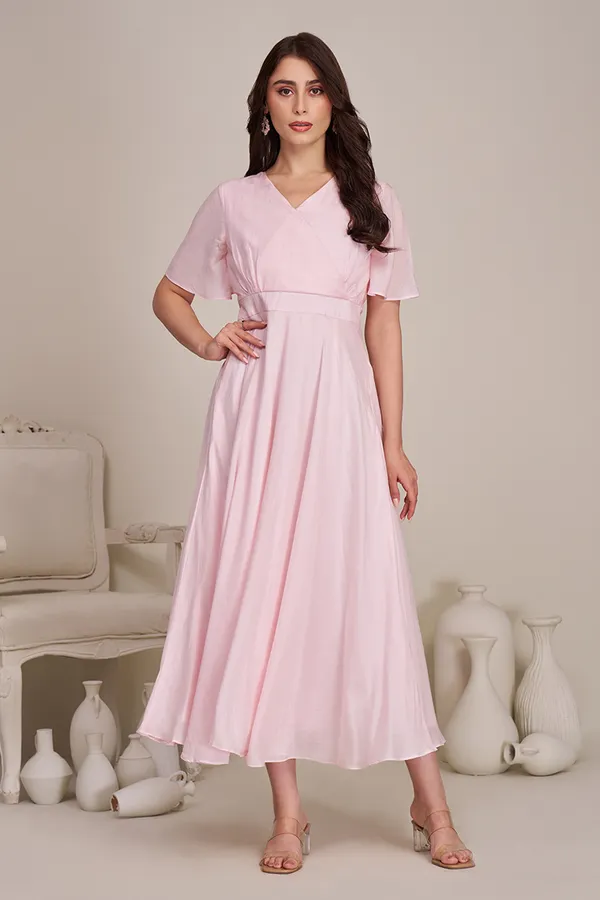 Casual_pink_cotton_dress_for_women_|_Frocks_for_women