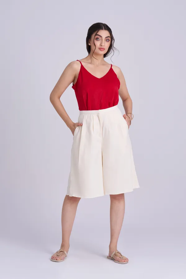 Off-White_Pleated_Shorts_|_Loose_Fit_Pleated_Bermuda_Shorts