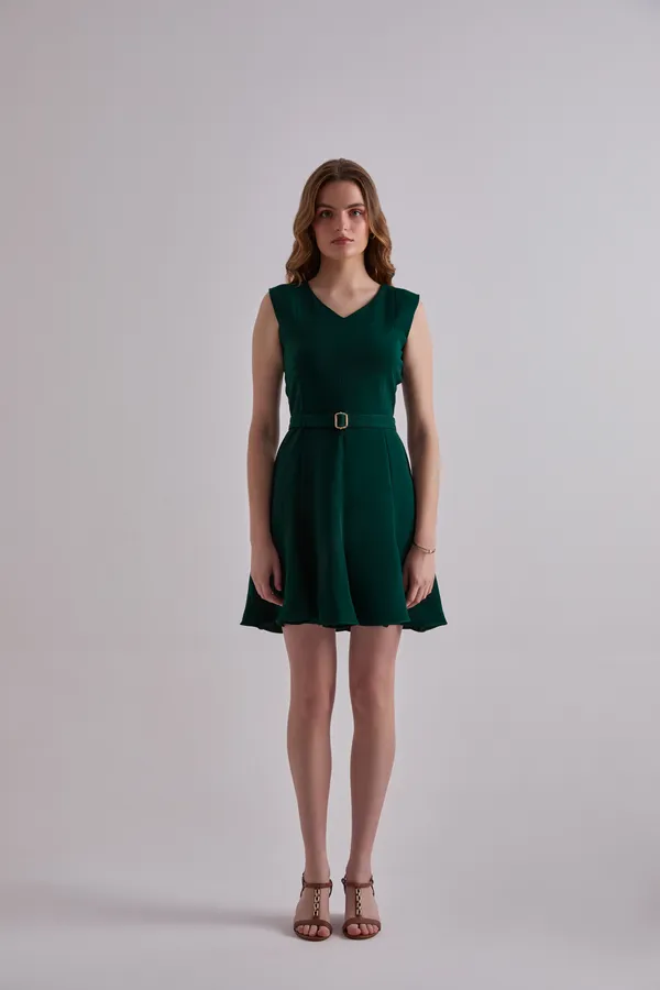 Green_Korean_Mini_Dress