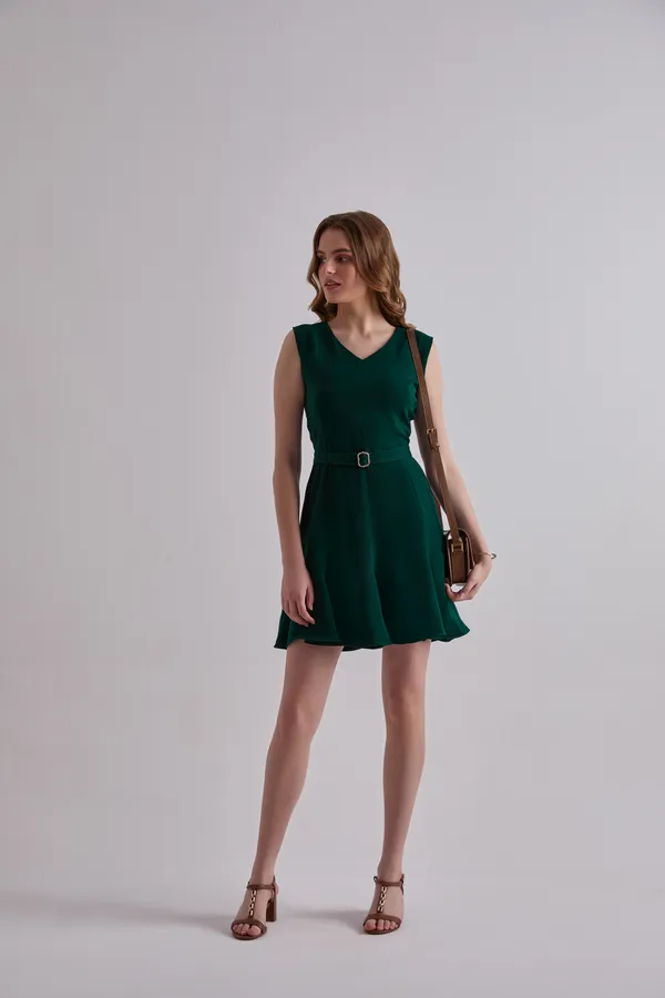 Green_Korean_Mini_Dress