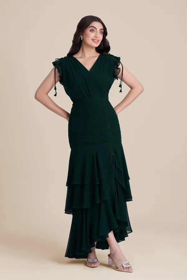 Green_Layered_Midi_Dress