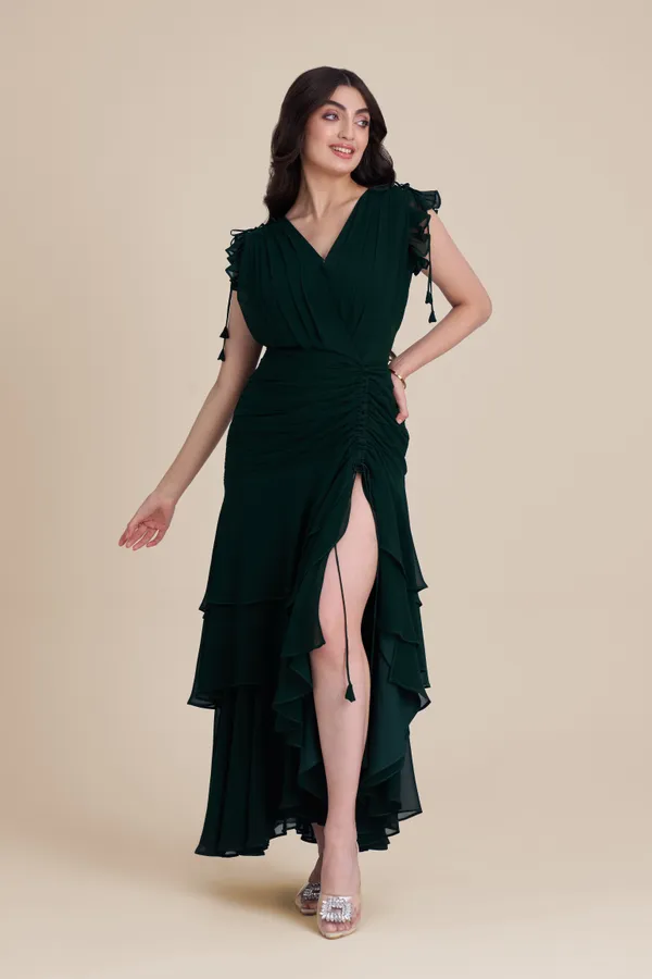 Green_Layered_Midi_Dress