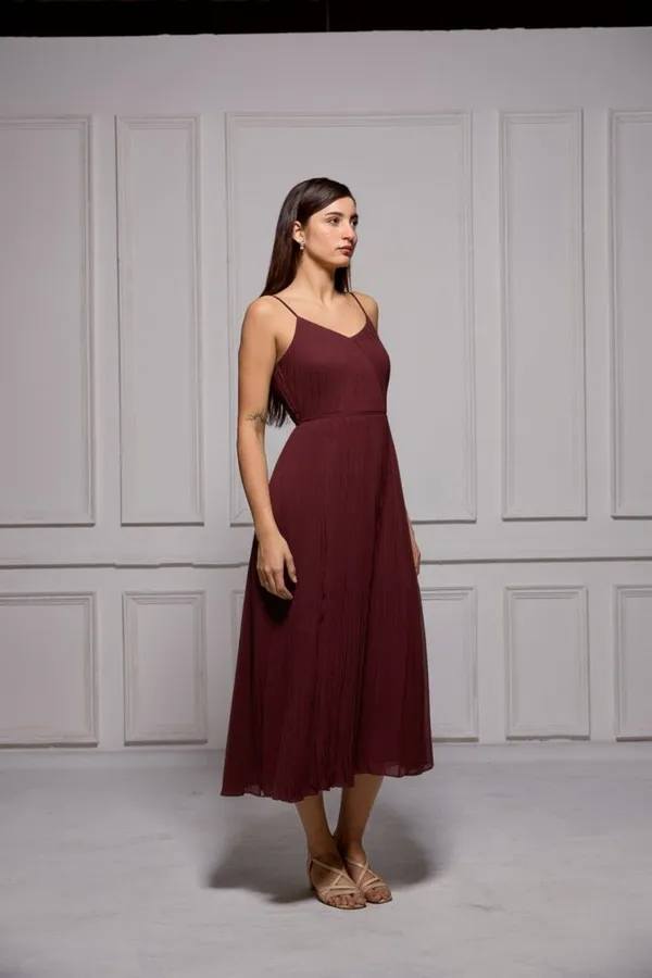 MAROON_GEORGETTE_SLEEVELESS_DRESS
