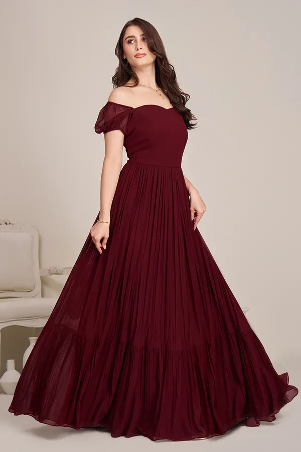 Maroon_Birthday_Gown