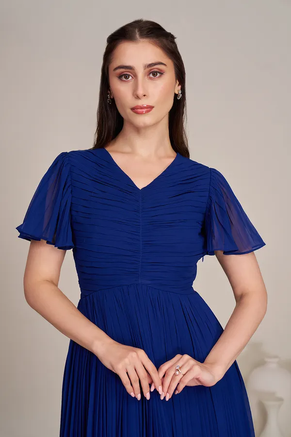 ROYAL_BLUE_GEORGETTE_PLEATED_DRESS