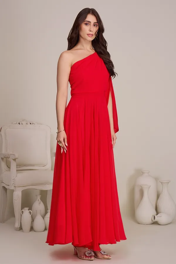 RED_GEORGETTE_ONE-SHOULDER_MAXI_DRESS