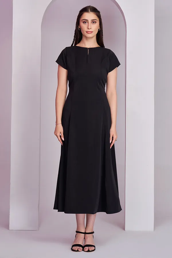 Black_Korean_Keyhole_Dress