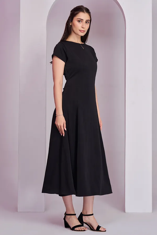 Black_Korean_Keyhole_Dress