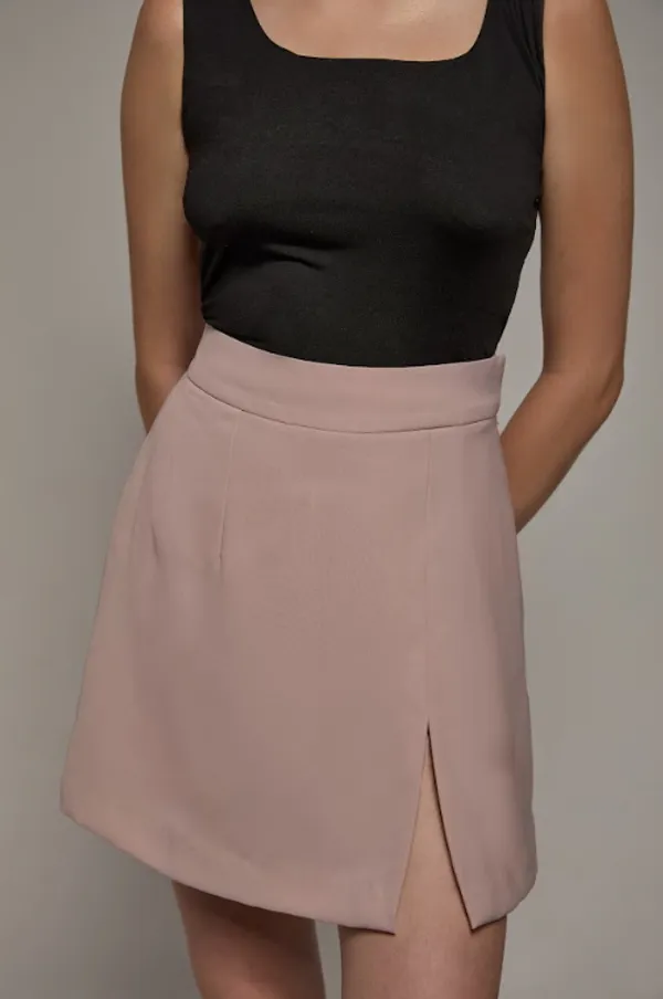 Pink_Polyester_Dual_Diva_Skirt_For_Women