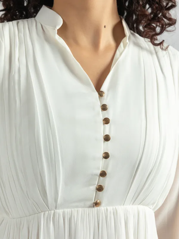 Elegant_white_Pleated_Maxi_Dress_|_Bishop_Sleeve_White_Dress