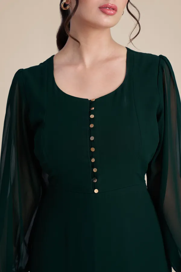 Dark_Green_one_piece_Dress_|_Indo_western__Dress