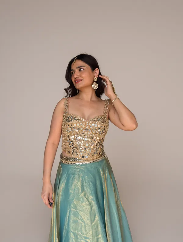 Hand_Made_Mirror_work_corset_blouse