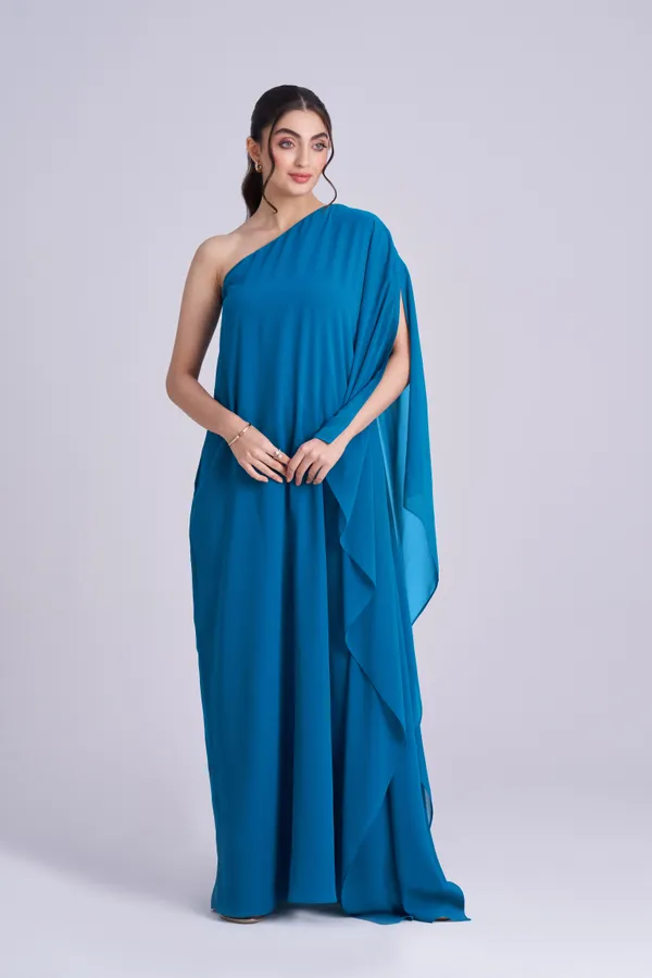 formal poncho dress FREEZE PONCHO MAXI DRESS IN NEUTRAL | CULT MIA