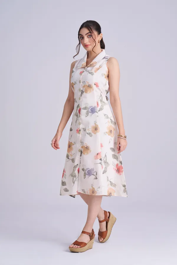 Linen_printed_A-Line_Dress_|_Collared_Button-Down_Dress