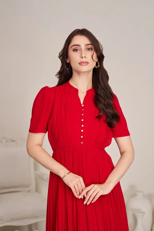 Long_frocks_for_women_|_Red_Indo-Western_Dress